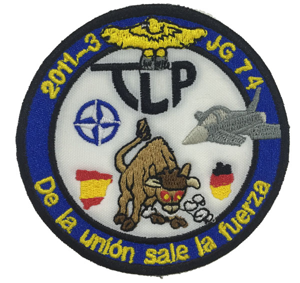 Escudo Bordado TLP Tactical Leadership Programme JG 74 \" De la U